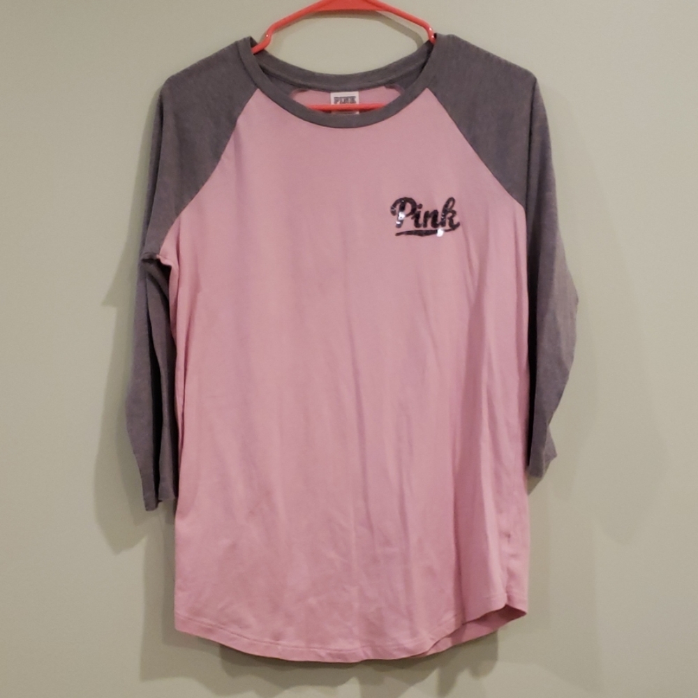 Pink Baseball Tee